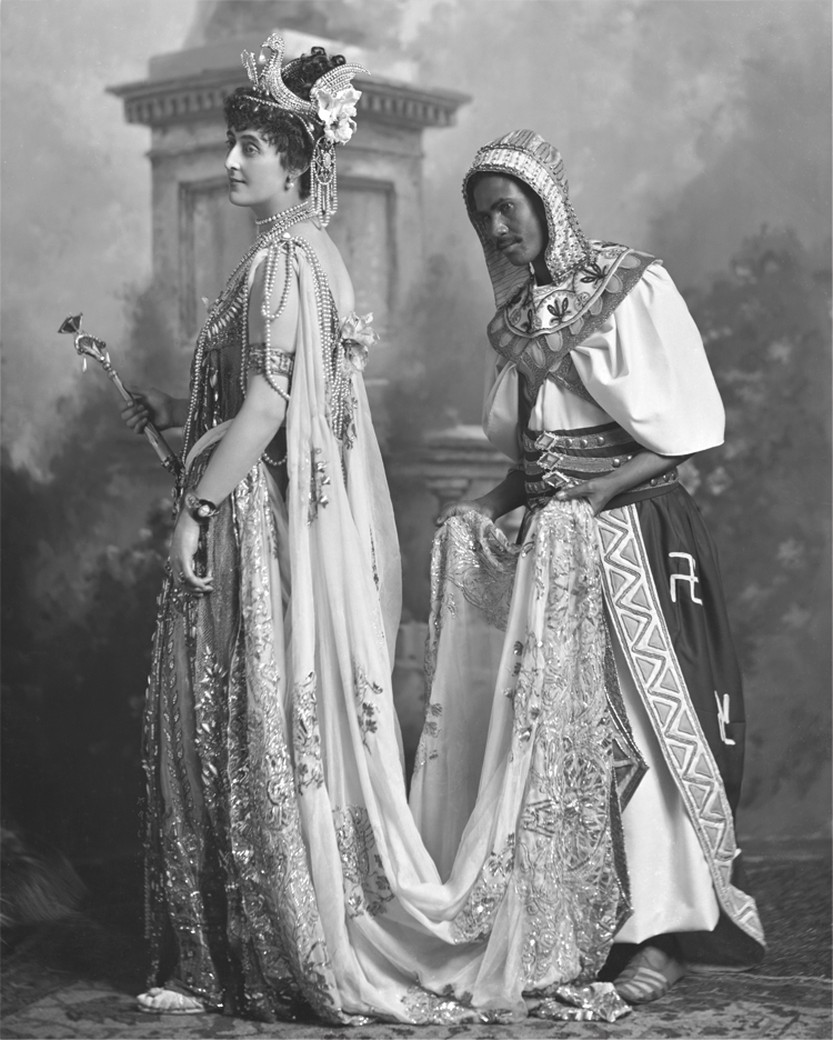 (Constance) Gladys, Countess de Grey, later Marchioness of Ripon, née (Constance) Gladys Herbert (d 1917) and 'Nubian Attendant'. 