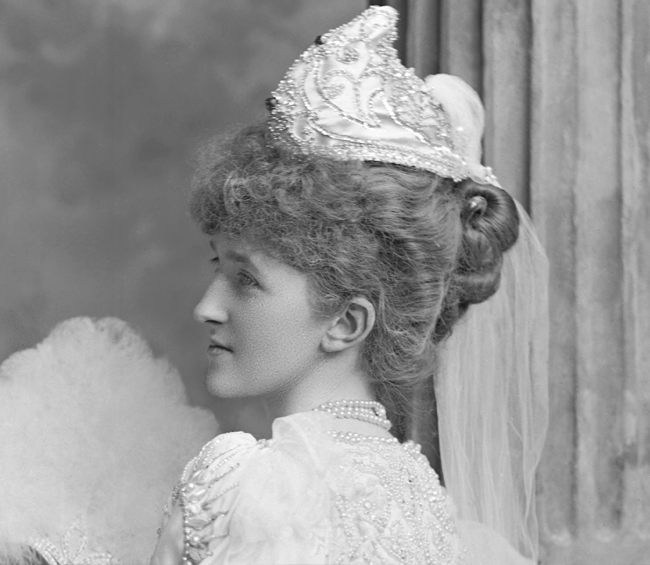 17th Earl of Derby (1865-1948) and  Mabel Susan, Baroness St. Oswald (d 1919) by Lafayette 1897