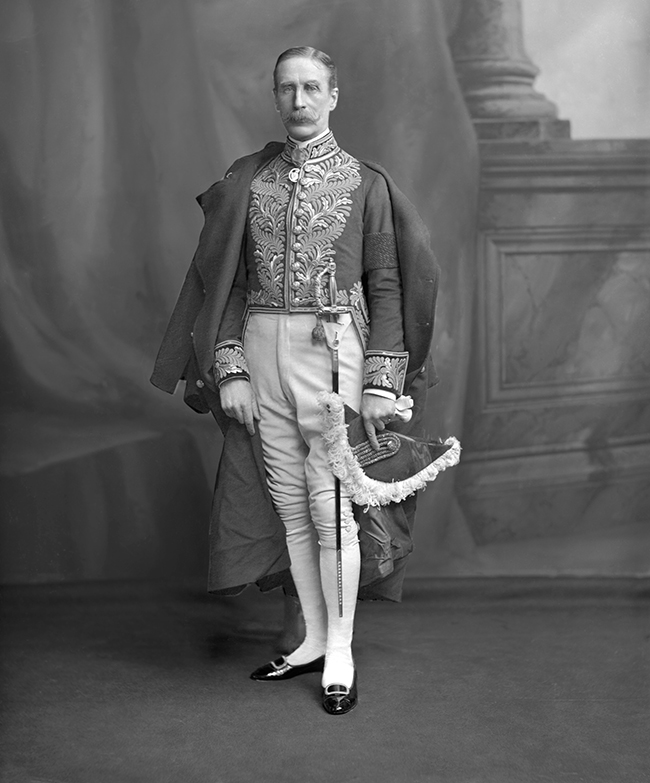 Rt. Hon. Sir Herbert Eustace Maxwell, 7th Bt. of Monreith (1845-1937); M.P., 1880-1906; a Lord of the Treasury 1886-92; Privy Counsellor, 1897; Author of many publications on Scottish history.