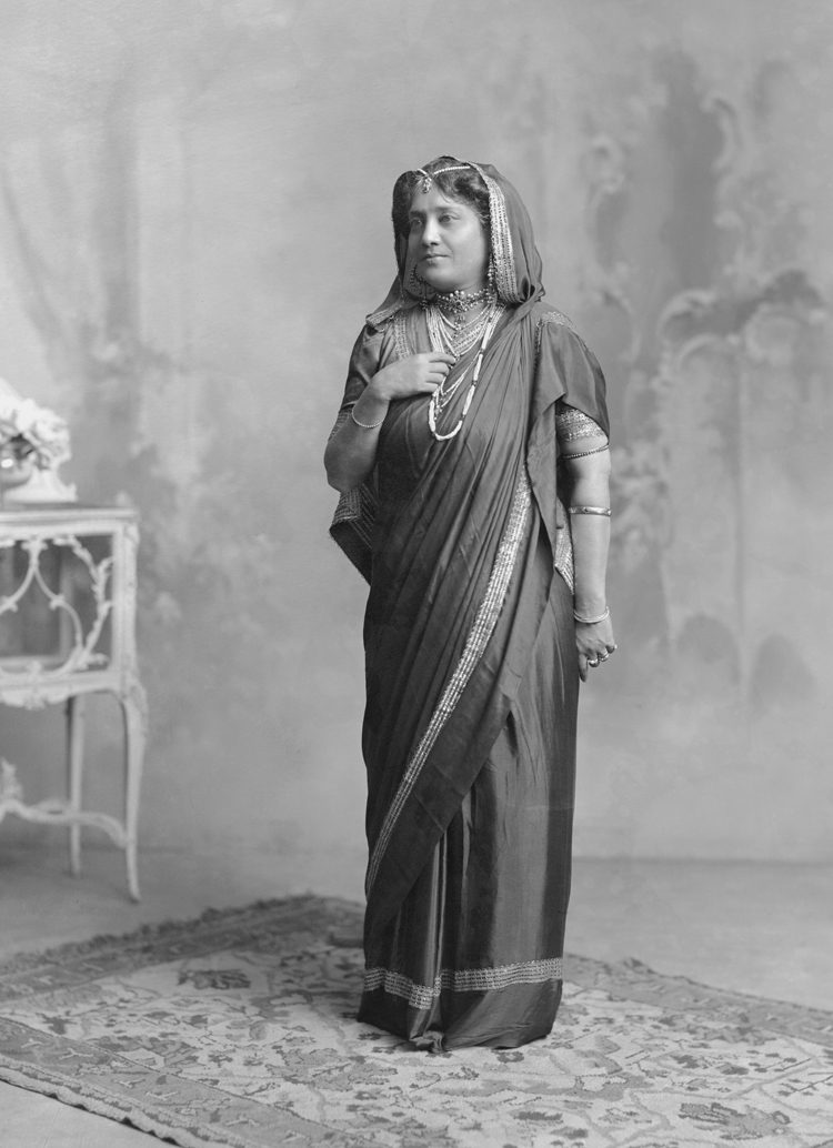 H.H. Maharani Siniti Devi, CI (18.3.1887) (b. at Sens House, Calcutta, 1864; d. at Ranchi, 10th November 1932), sometime Regent of Cooch-Behar and President of the State Council, eldest daughter of Babu Keshab Chandra Sen. Married 5 March 1878 Colonel H.H. Maharaja Shri Sir Nripendra Narayan Bhup Bahadur, Maharaja of Cooch Behar.